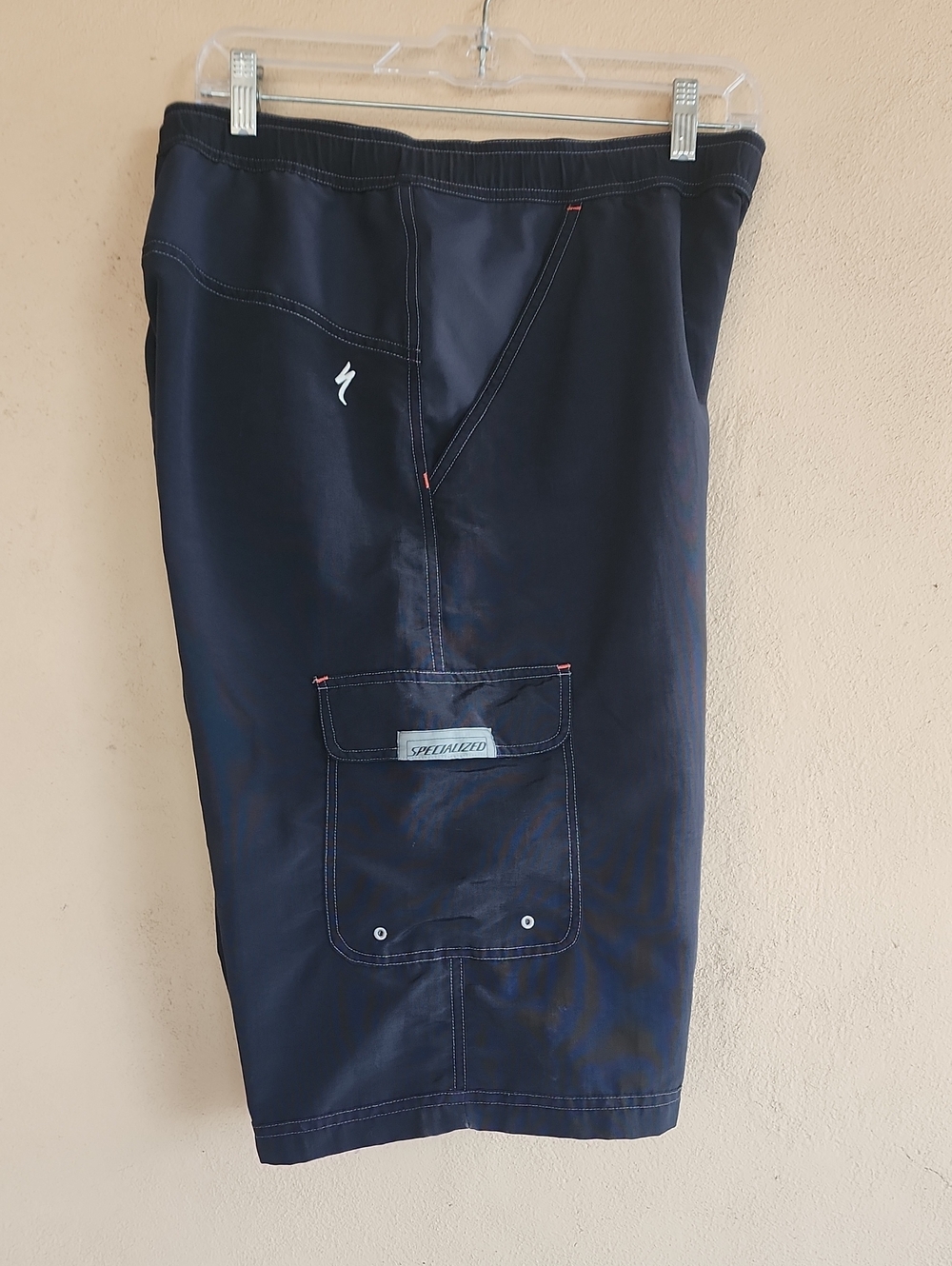 VINTAGE SPECIALIZED Black Nylon Cargo Shorts Mens XXL 38 40 Cycling Hiking Bike - Picture 5 of 8